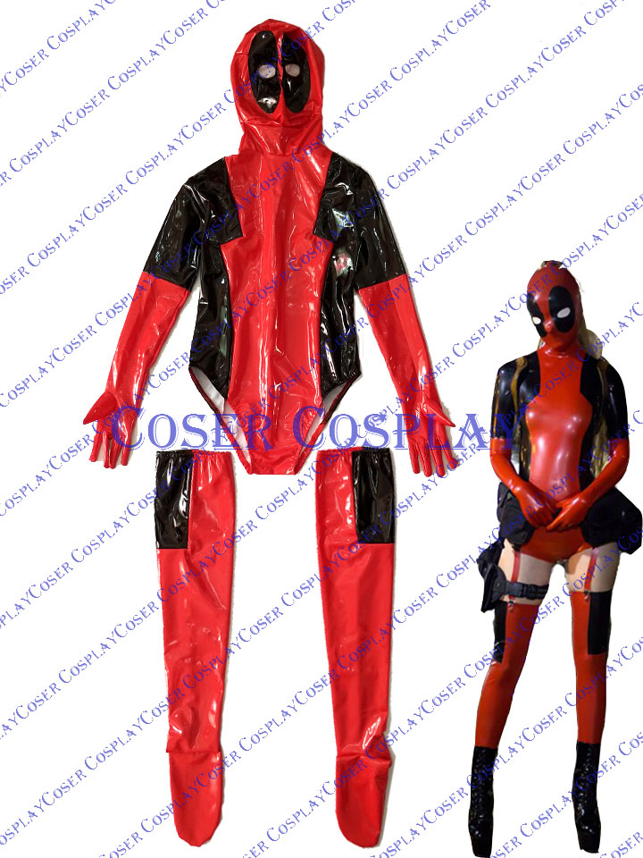 2019 Female Deadpool Lady Sexy Halloween Costumes For Women PVC 0428